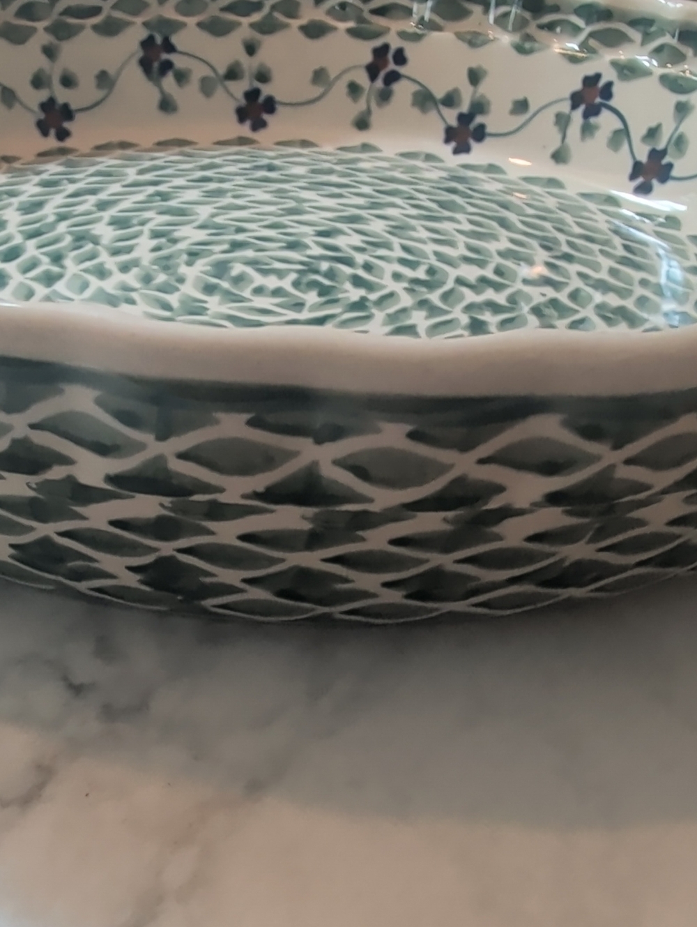 Polish Pottery Pie Dish - Picture 4 of 7